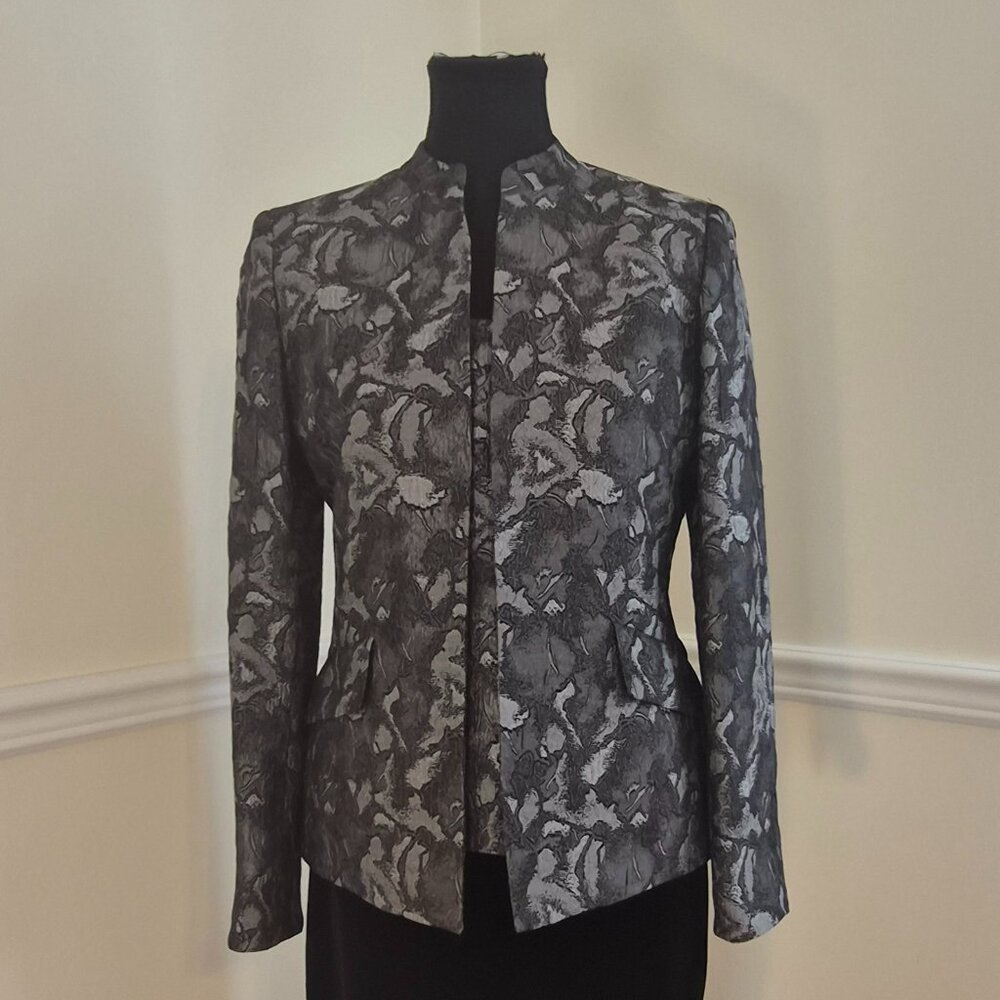 Kasper Metallic Brocade Blazer & Tank Set, Size 4